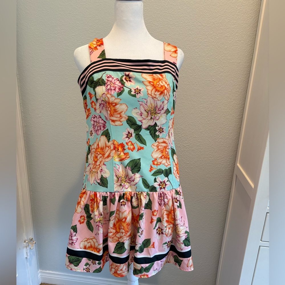 Agua Bendita Floral Print Mini Sundress, Unworn, Size M